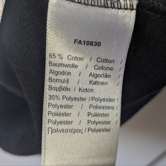 LACOSTE Sport Men Tee Shirt Black Size XL Front Logo Cotton/Polyester - Picture 5 of 10